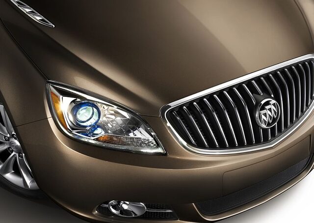 2012 Buick Verano — Headlight and Grille Detail, Front Corner