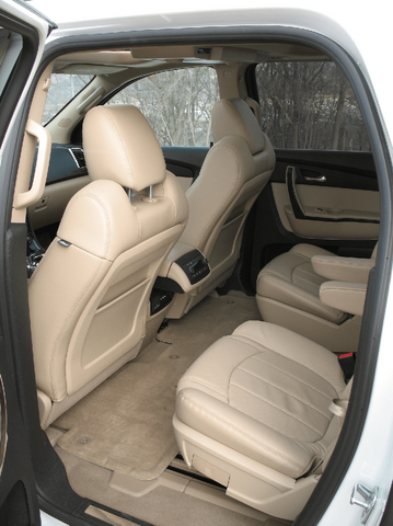 2011 GMC Acadia Denali Interior — Second and Third Row Seating