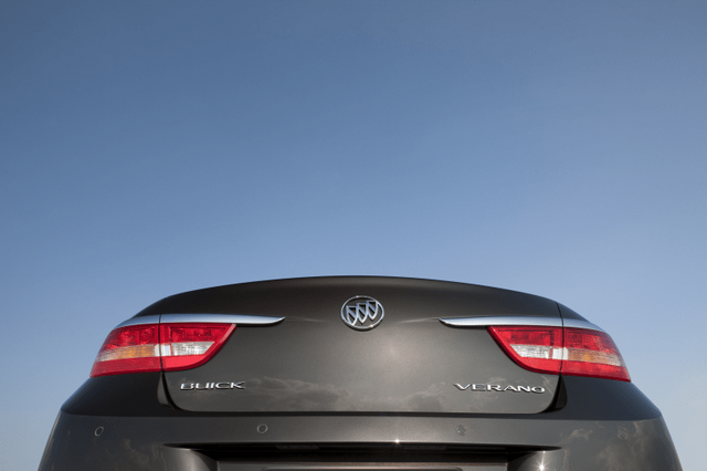 2012 Buick Verano — Trunk Lid and Taillights Detail