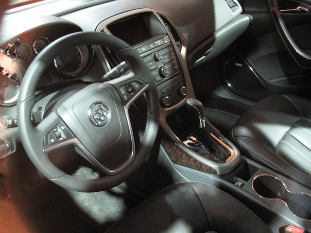 2012 Buick Verano Interior, Driver Side View with Dark Leather