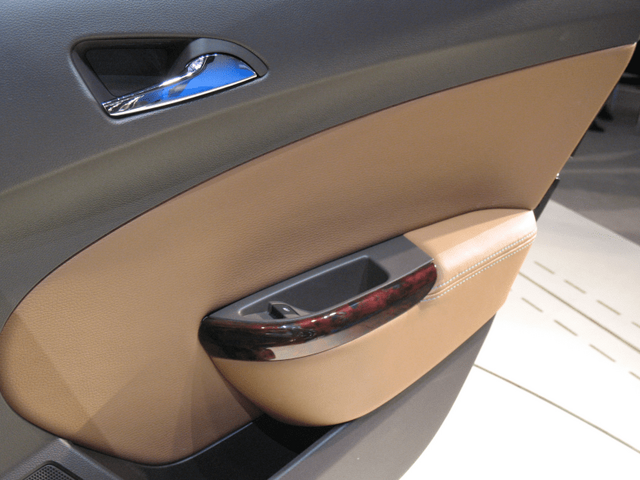 2012 Buick Verano Interior — Door Panel Detail with Wood Trim