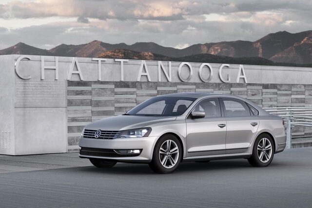 2012 Volkswagen Passat TDI Front Three-Quarter View at Chattanooga