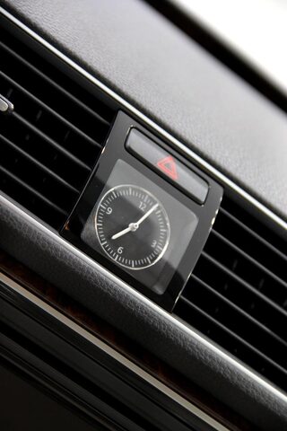 2012 Volkswagen Passat SEL dashboard analog clock detail