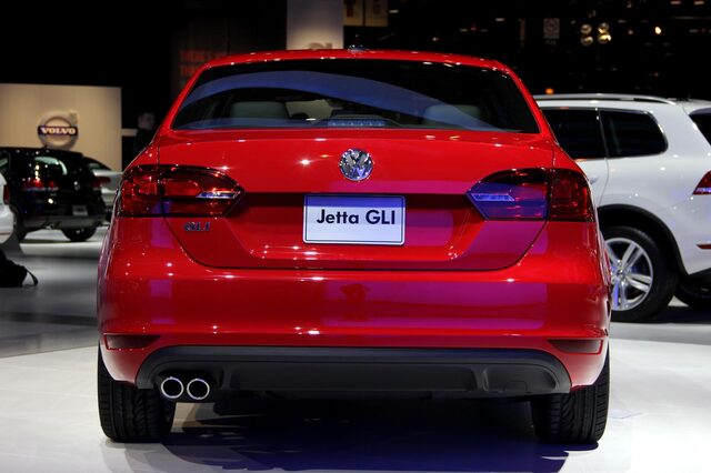 2012 Volkswagen Jetta GLI — Straight-On Rear View
