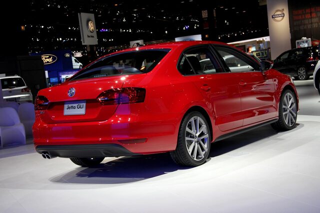2012 Volkswagen Jetta GLI — Rear Three-Quarter View at Auto Show