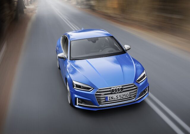 2017 Audi S5 Sportback [overhead front driving]