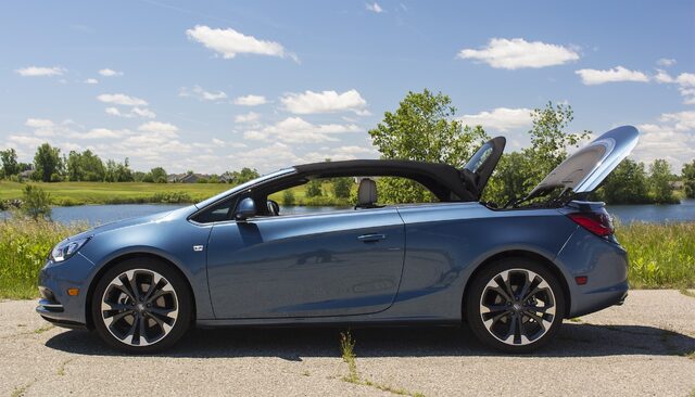 2016 Buick Cascada Premium soft top partially raised