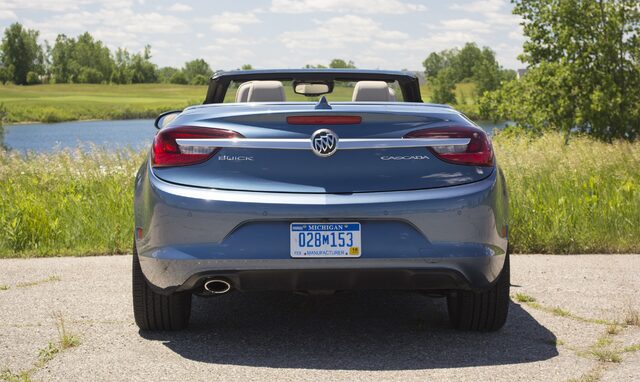 2016 Buick Cascada Premium rear view top down