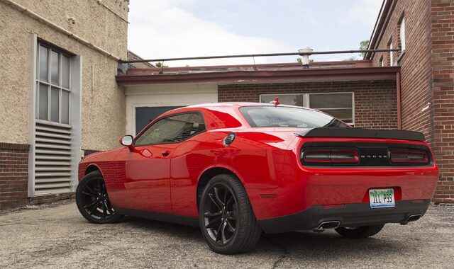 2016 Dodge Challenger SXT Blacktop Rear Three-Quarter View