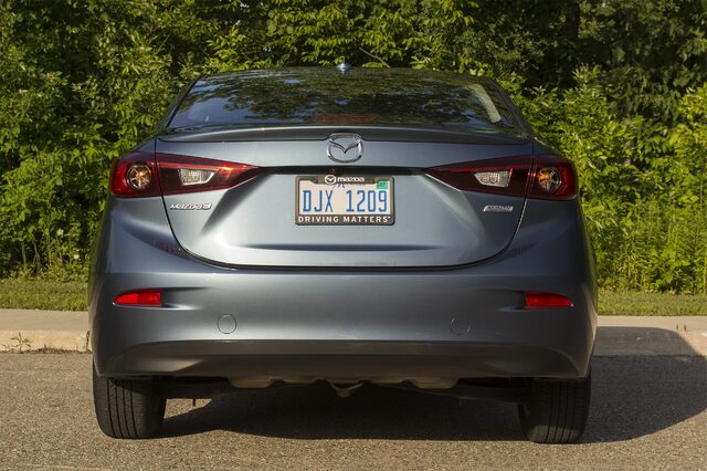 2016 Mazda 3i Grand Touring Sedan - Rear View with Tail Lamps