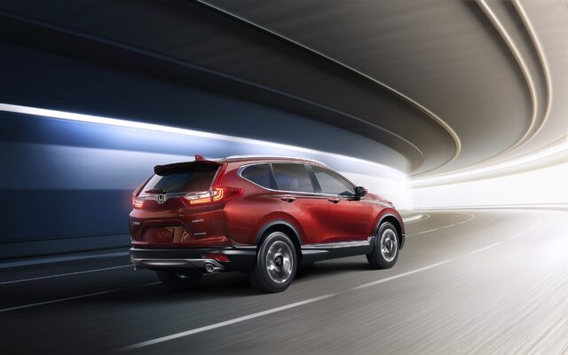 2017 Honda CR-V Touring rear view tunnel action shot