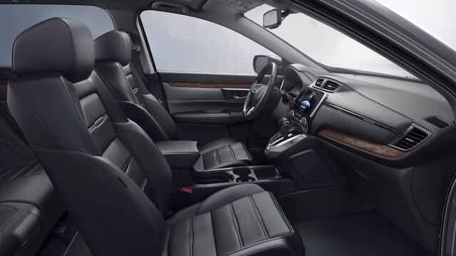 2017 Honda CR-V interior front seats black leather