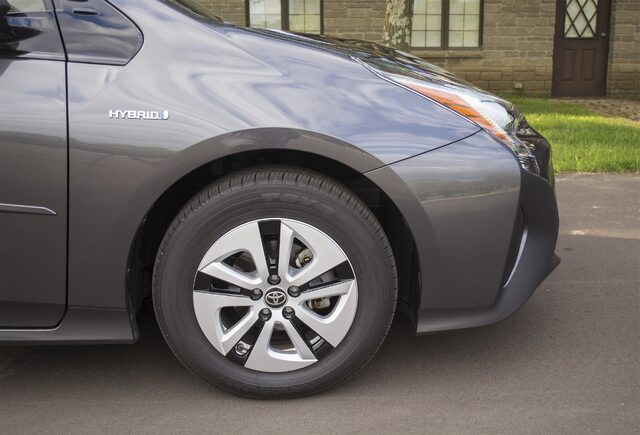 2016 Toyota Prius Three Front Wheel and Hybrid Badge