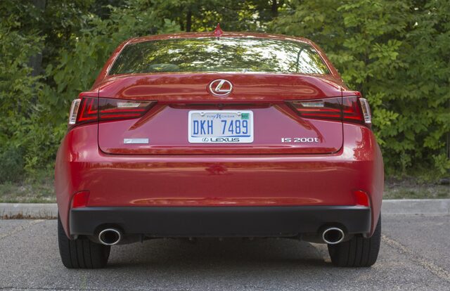 2016 Lexus IS 200t, Rear View