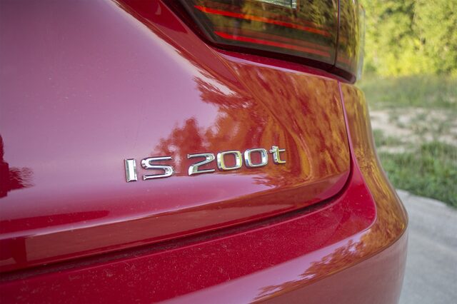 2016 Lexus IS 200t, Trunk Badge Detail