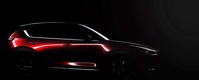2017 Mazda CX-5 teaser silhouette side view dark