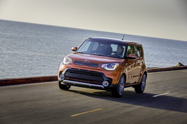 2017 Kia Soul Exclaim Front Action Shot