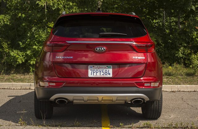 2017 Kia Sportage SX Turbo, rear view