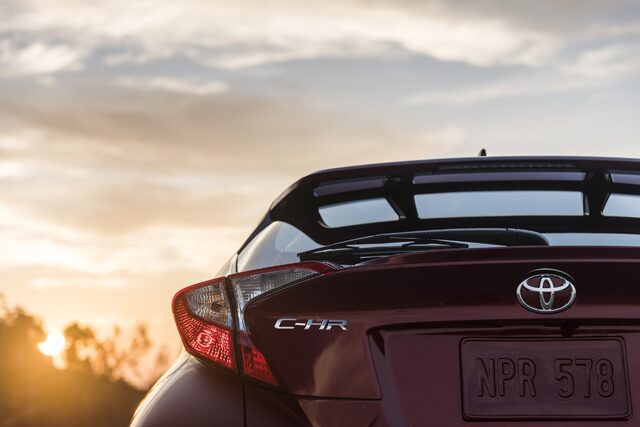 2018 Toyota C-HR Rear Badge Sunset
