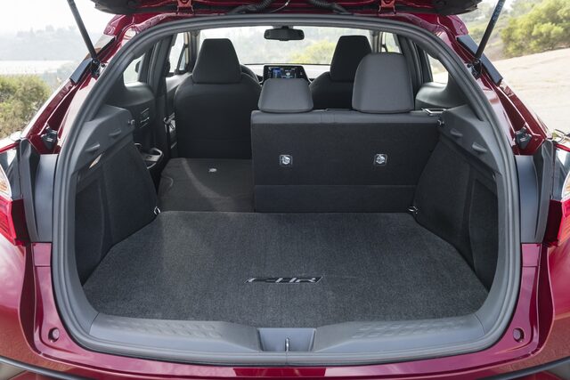2018 Toyota C-HR Cargo Area Rear Seats Folded