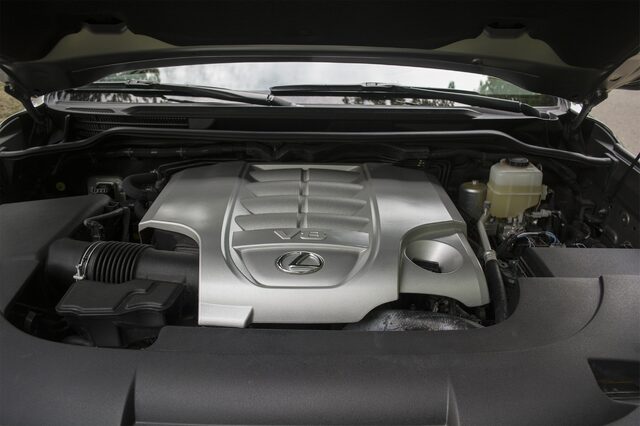 2016 Lexus LX 570 5.7L V8 Engine Bay