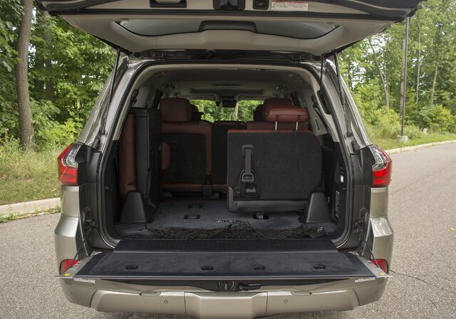 2016 Lexus LX 570 Cargo Area with Third Row Folded
