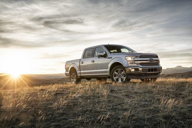 2018 Ford F-150 Lariat Side View Sunset Prairie