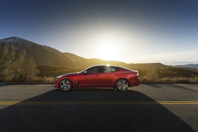 2018 Kia Stinger GT, Side Profile at Golden Hour