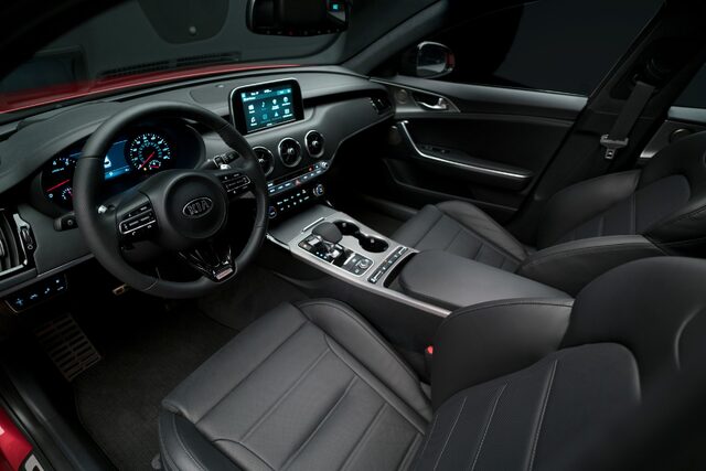 2018 Kia Stinger GT, Interior Cockpit with Sport Seats and Touchscreen