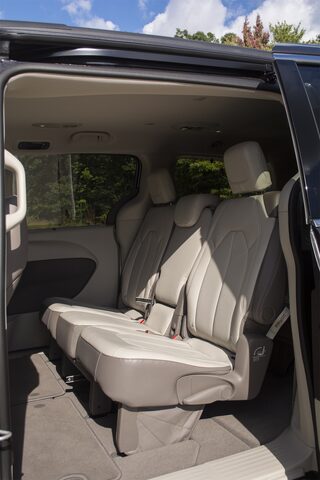 2017 Chrysler Pacifica Touring L — Third Row Seating, Interior View Through Sliding Door