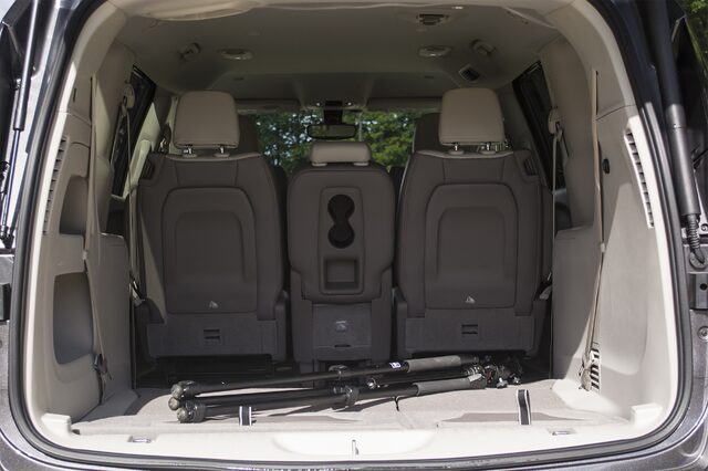 2017 Chrysler Pacifica Touring L — Cargo Area with Seats Up, Rear Hatch View