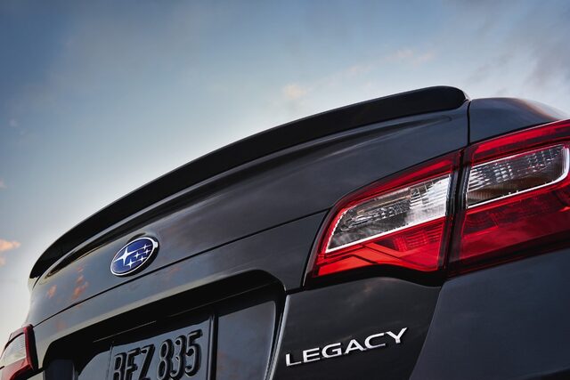 2018 Subaru Legacy 2.5i Sport Rear Trunk Spoiler Badge and Taillight Detail