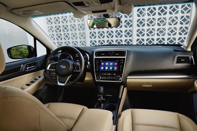 2018 Subaru Legacy 2.5i Sport Interior Dashboard and Tan Leather Seats