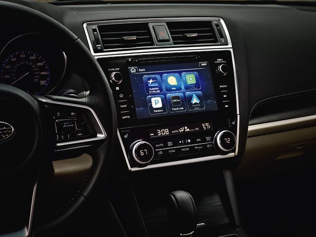 2018 Subaru Legacy 2.5i Sport STARLINK Touchscreen Infotainment and Climate Controls