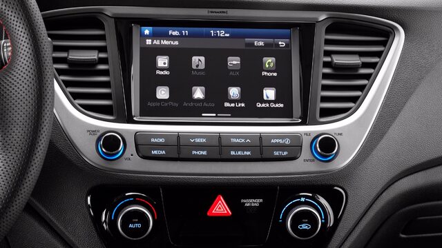 2018 Hyundai Accent Limited, 7-Inch Touchscreen Infotainment