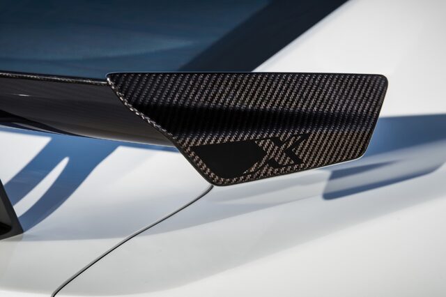 2018 Chevrolet Camaro ZL1 1LE — Carbon Fiber Rear Wing End Plate with 1LE Script Detail