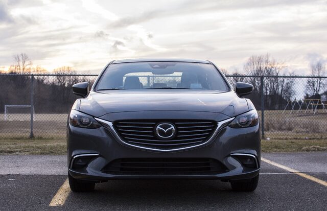 2017 Mazda6 Grand Touring Straight Front View in Machine Gray