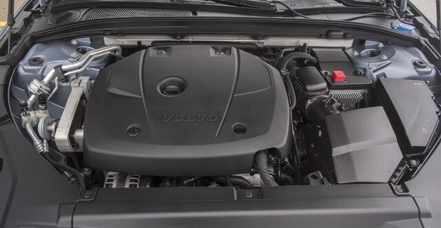 2017 Volvo S90 T6 Inscription — 2.0-Liter Twin-Charged Engine Bay
