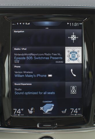 2017 Volvo S90 T6 Inscription — Sensus Infotainment Home Screen