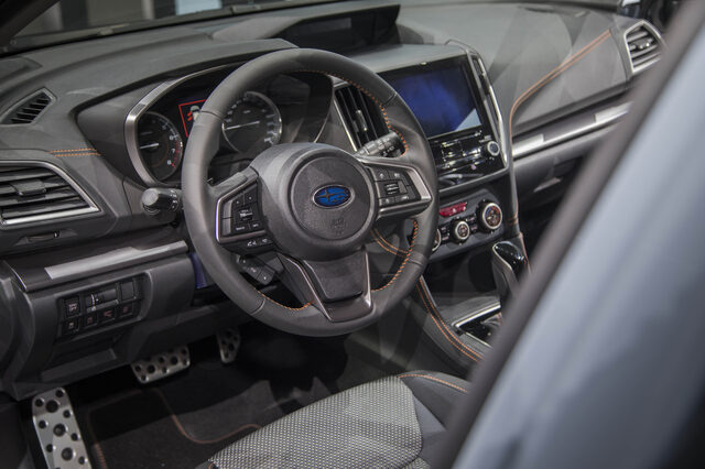 2018 Subaru XV Crosstrek interior dashboard and steering wheel