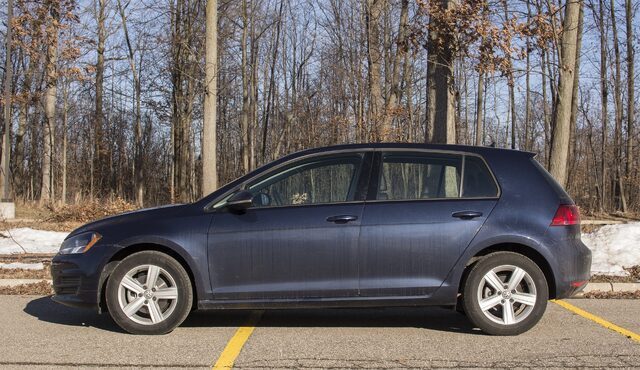 2017 Volkswagen Golf Wolfsburg Edition Driver Side Profile Showing 5-Door Hatchback Roofline