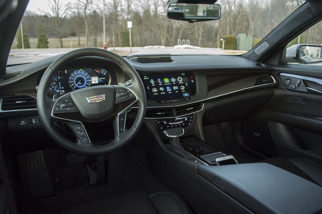 2017 Cadillac CT6 Platinum 3.0TT Interior with Large Infotainment Screen