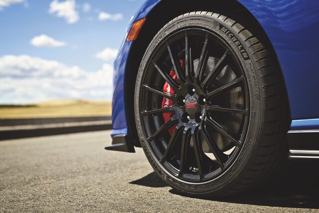 2018 Subaru BRZ tS STI wheel and Brembo brake caliper detail