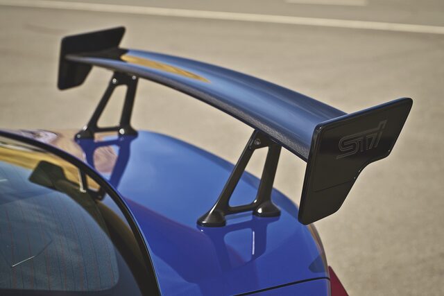 2018 Subaru BRZ tS STI carbon rear wing detail
