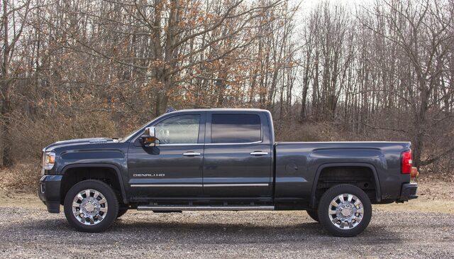 2017 GMC Sierra Denali 2500HD side profile view