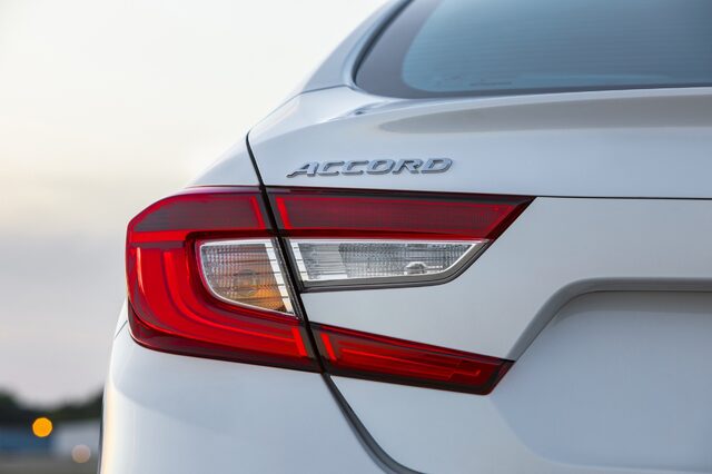 2018 Honda Accord Touring Taillight and Badge Detail