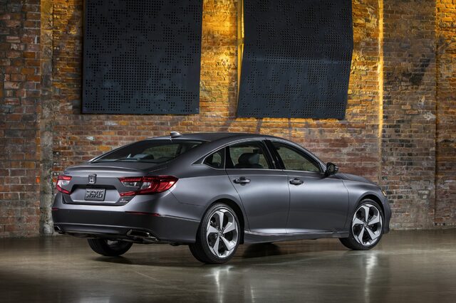 2018 Honda Accord Touring Gray Rear Three-Quarter Loft Setting