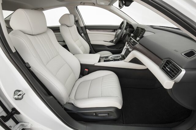 2018 Honda Accord Touring Ivory Leather Front Seat Interior