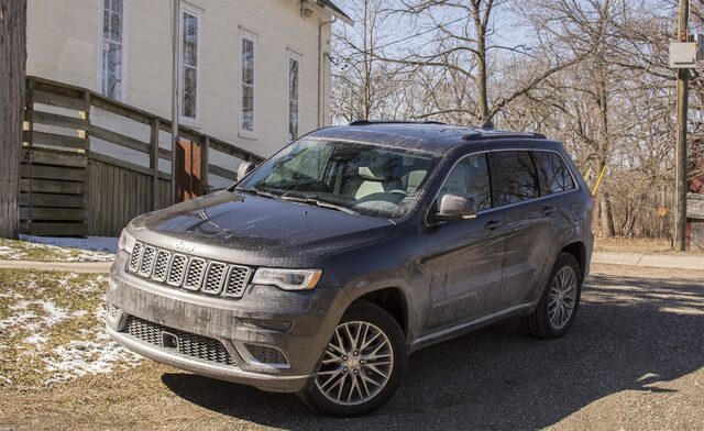 2017 Jeep Grand Cherokee Summit Front 3/4 View