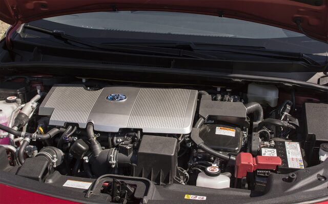 2017 Toyota Prius Prime Plus hybrid engine bay